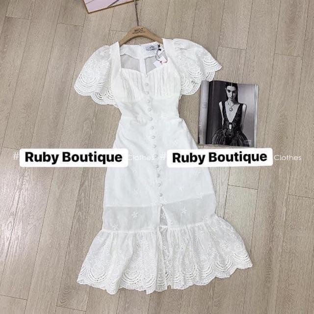 Hàng có sẵn Váy thô đũi trắng Size :S M 470k