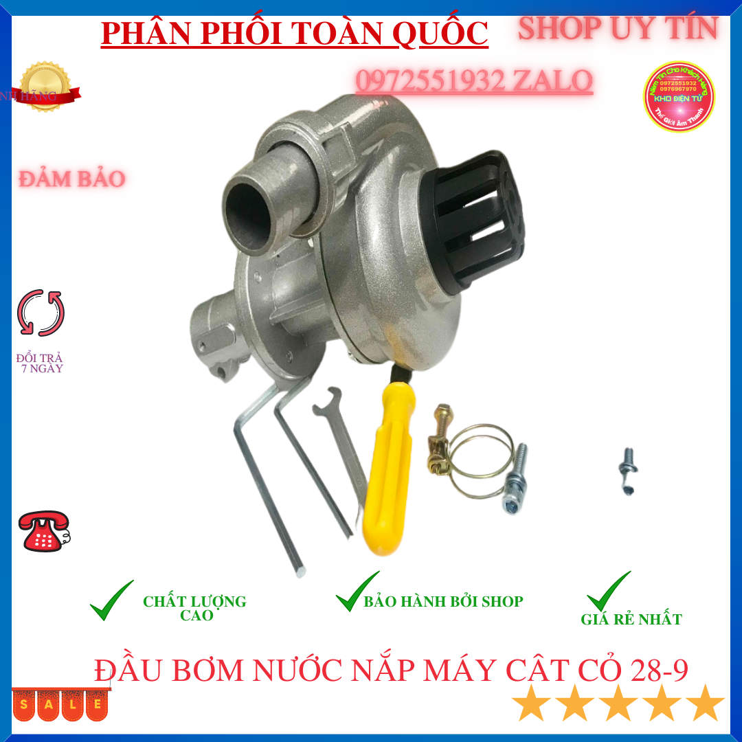 Đầu bơm nước lắp máy cắt cỏ