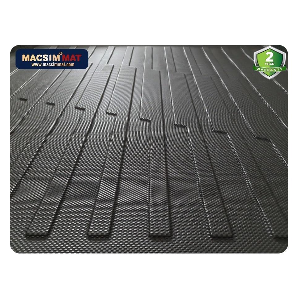Thảm lót cốp xe ô tô Peugeot 3008 2017- nay nhãn hiệu Macsim chất liệu TPV cao cấp 348 màu đen màu be
