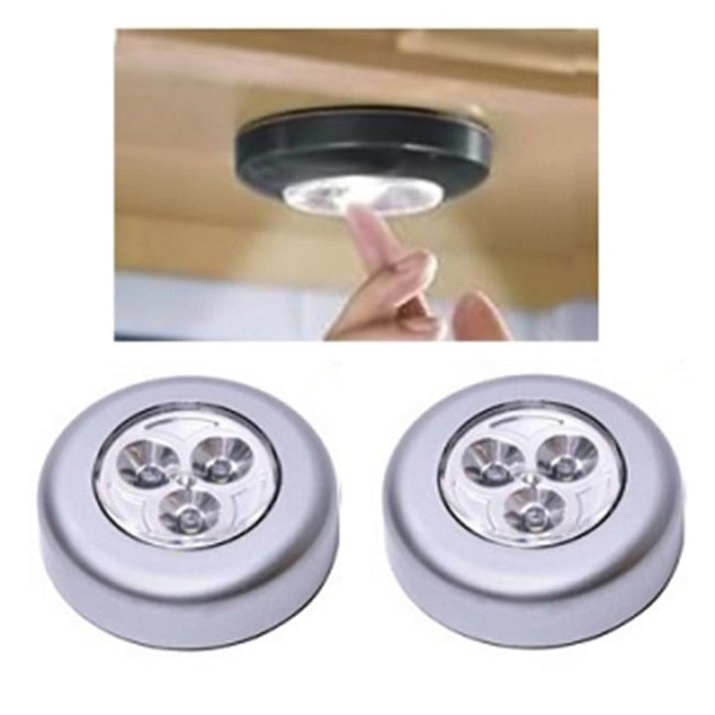 combo 2 đèn LED dán tường (đèn 3 bóng) - HR Hàng nhập khẩu