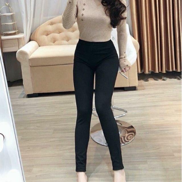 Quần legging nữ nâng mông chất umi cao cấp QD07