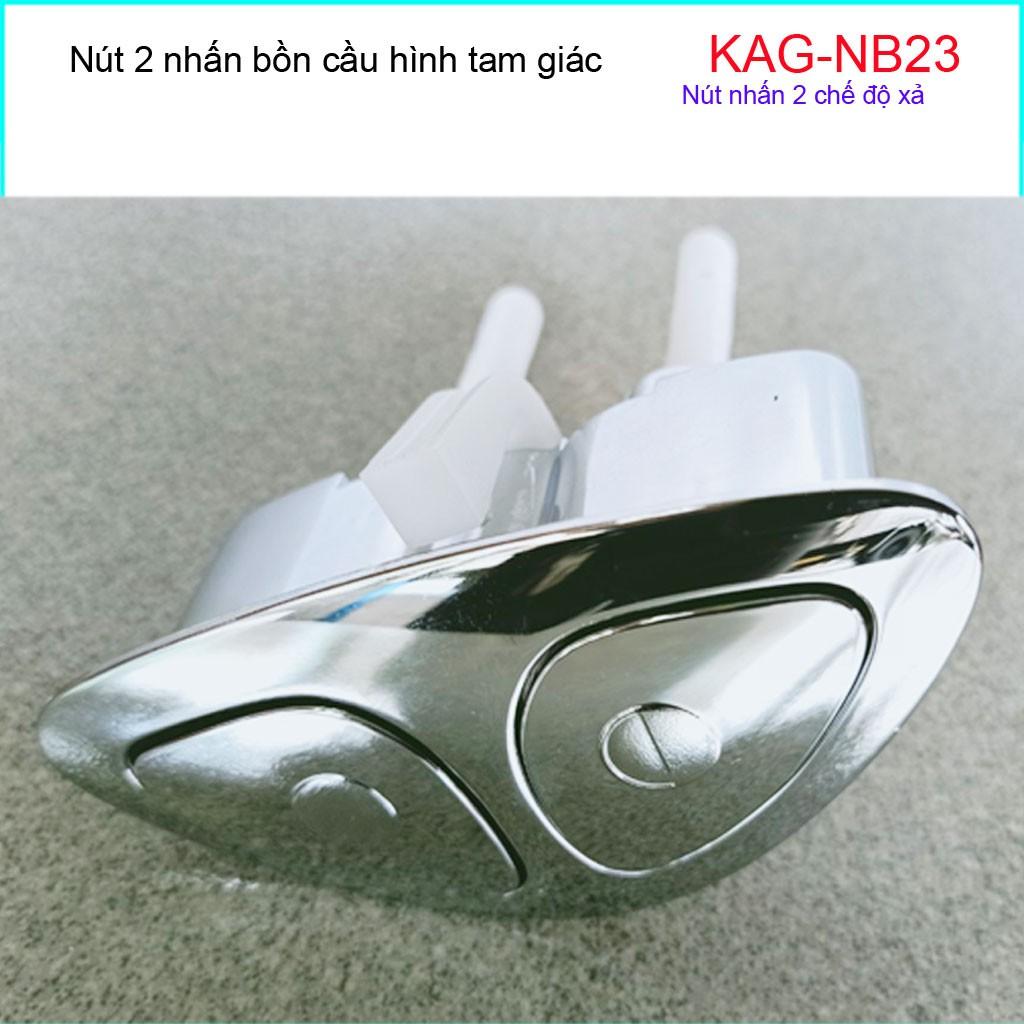 Nút 2 nhấn xả bồn cầu, nút nhấn cầu xả 2 nhấn, nút xả cầu  Kace KAG-NB23