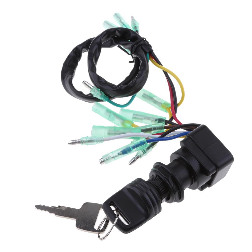 Marine Boat Outboard Motor Engine Ignition Switch Assembly with 2 Keys