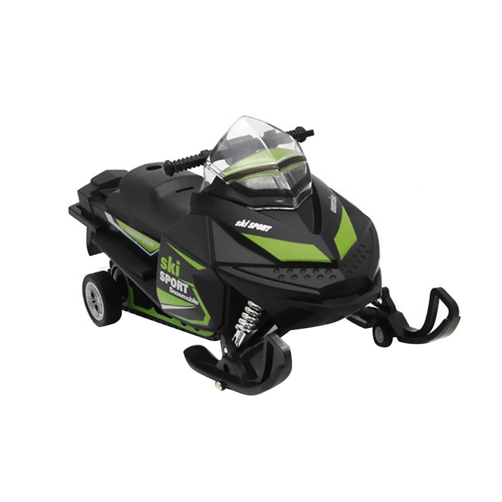 1:32 Đúc Xe Trượt Tuyết Xe Máy Pullback Mô Hình Có Đèn Và Âm Thanh