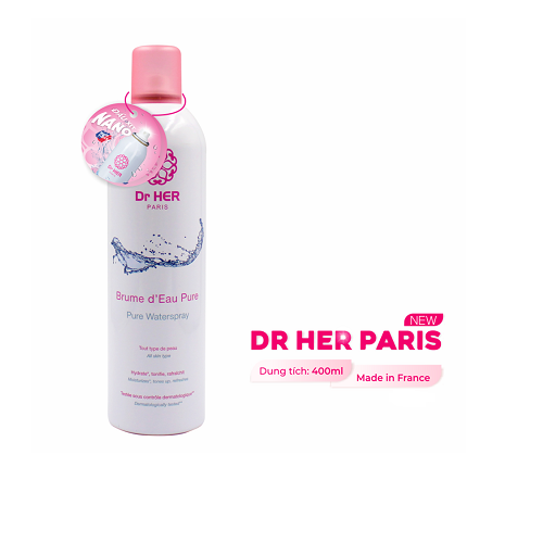 Xịt khoáng cấp ẩm da Dr HER Paris_400ML