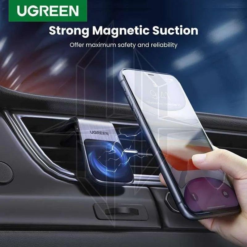 Ugreen UG80712LP290TK Màu Đen bằng nhôm Giá đỡ từ tính điện thoại trên ô tô - HÀNG CHÍNH HÃNG