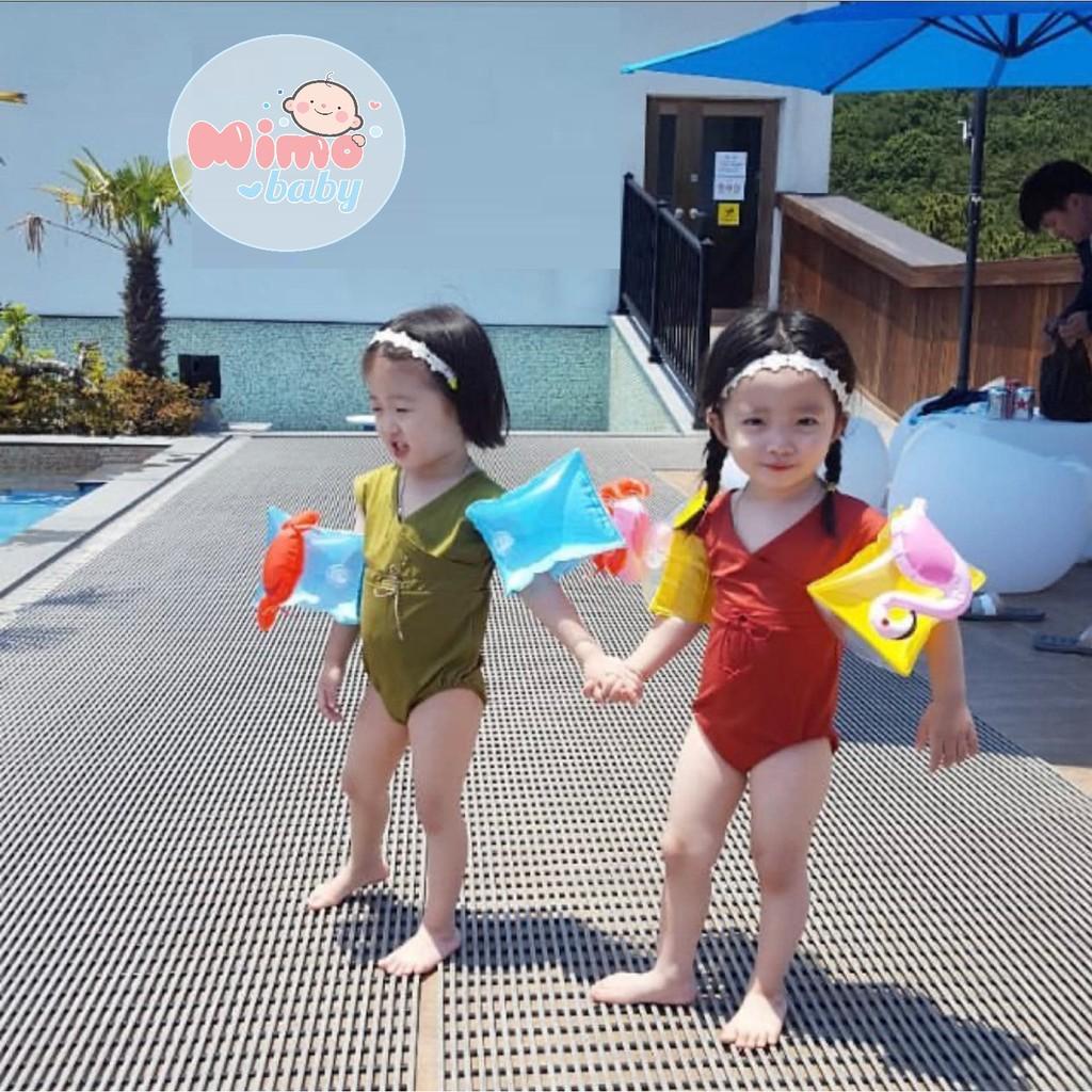 Phao tay PVC tập bơi cho bé trai bé gái chủ đề động vật đáng yêu Mimo Baby
