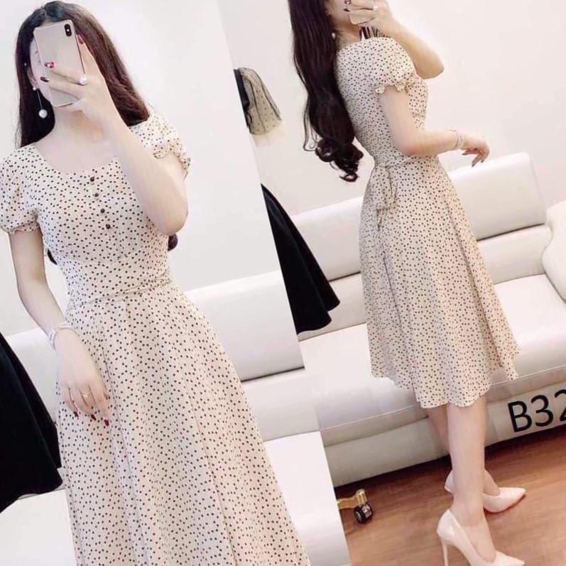 ĐẦM XÒE BI NHỎ TRẮNG SIÊU XINH