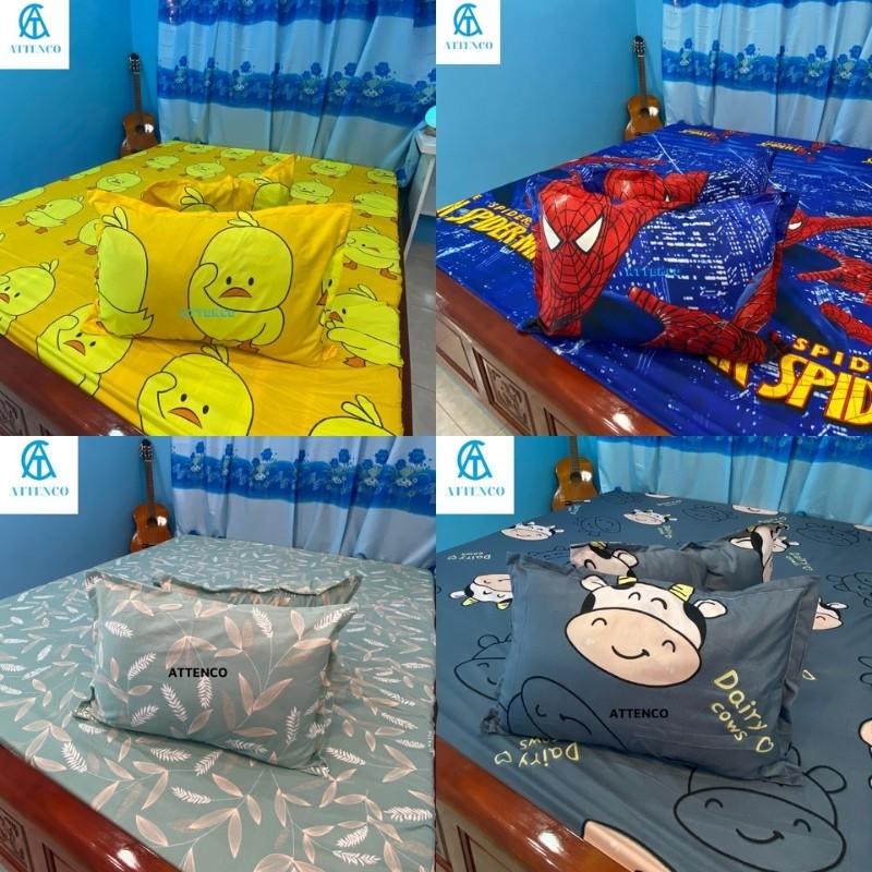 VỎ GỐI ĐẦU COTTON 45X65CM IN HỌA TIẾT NGỘ NGHĨNH CHO BÉ RUỘT GỐI BÔNG GÒN TỰ NHIÊN ÊM ÁI -THIẾT KẾ ATTENCO (BH 3TH)