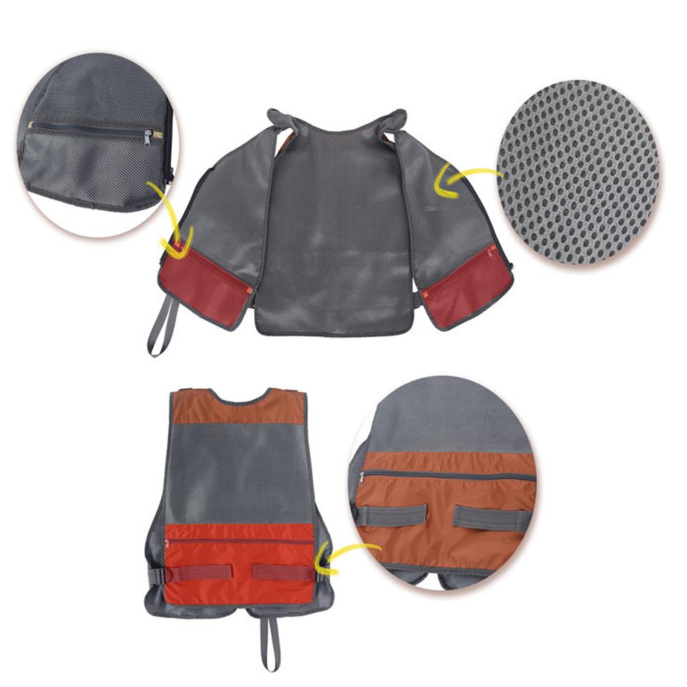 Outdoor Fishing Vests Breathable & Adjustable Travel Photography Vest with Multi-Pockets