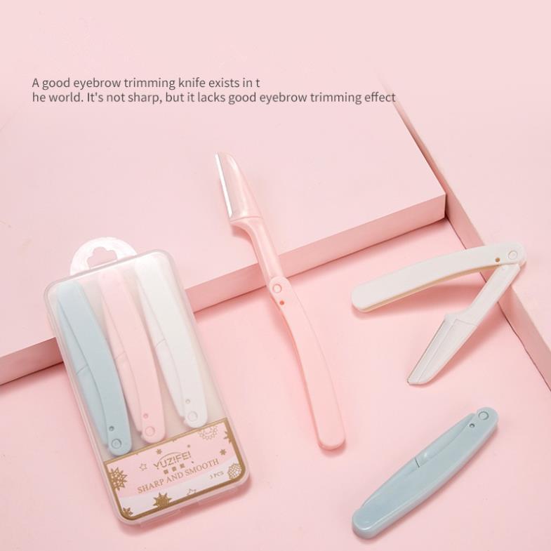 Set 3 Dao Cạo Lông Mày Tiện Dụng Dành Cho Nữ