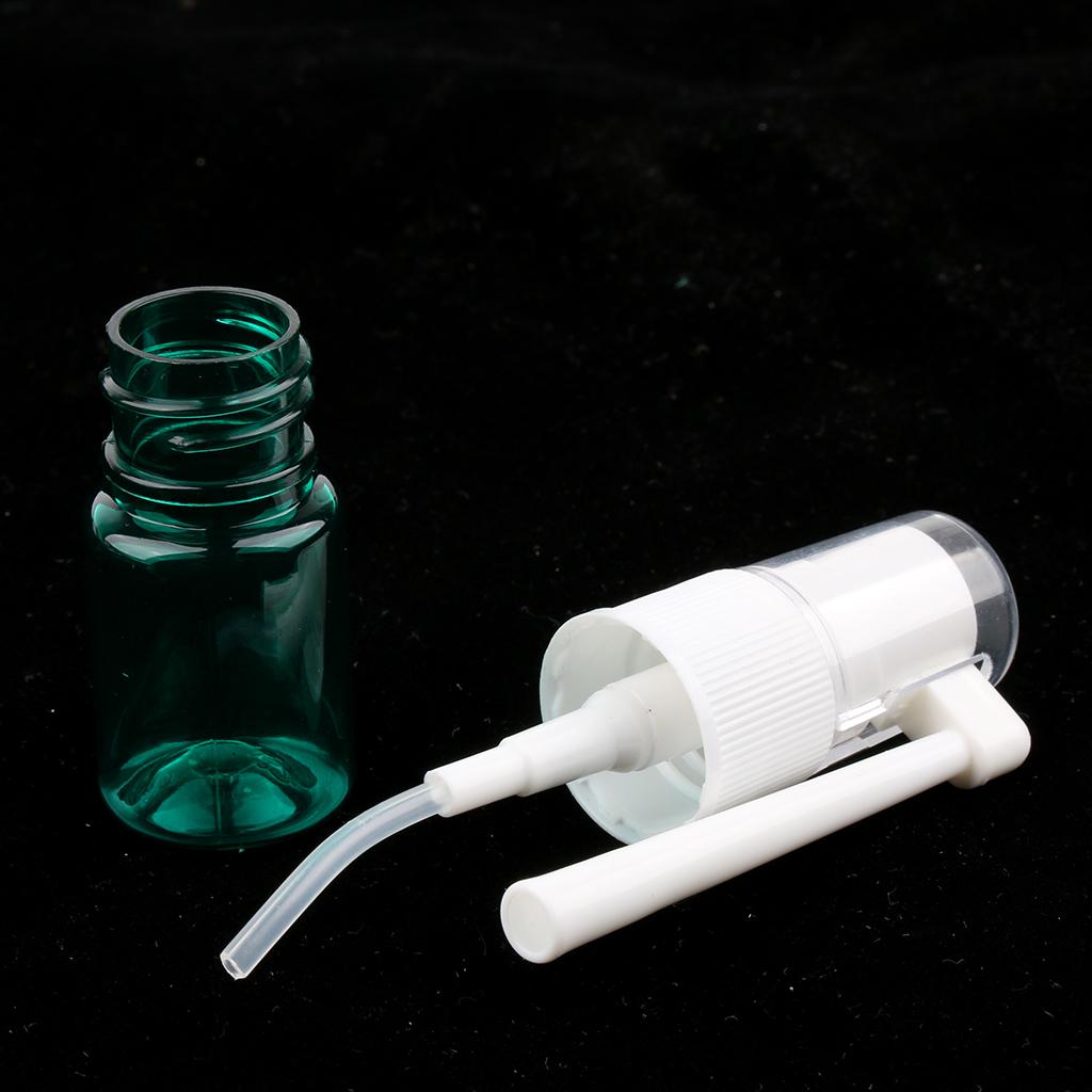 12pcs Empty Refillable Nasal Spray Bottles Fine Mist Nose Vials 5ml Blue Green Pink Clear Amber