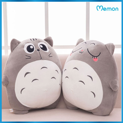 Gấu bông Totoro biểu cảm cao cấp - Hàng chính hãng Memon - Đồ chơi thú nhồi bông Totoro kích thước 35cm