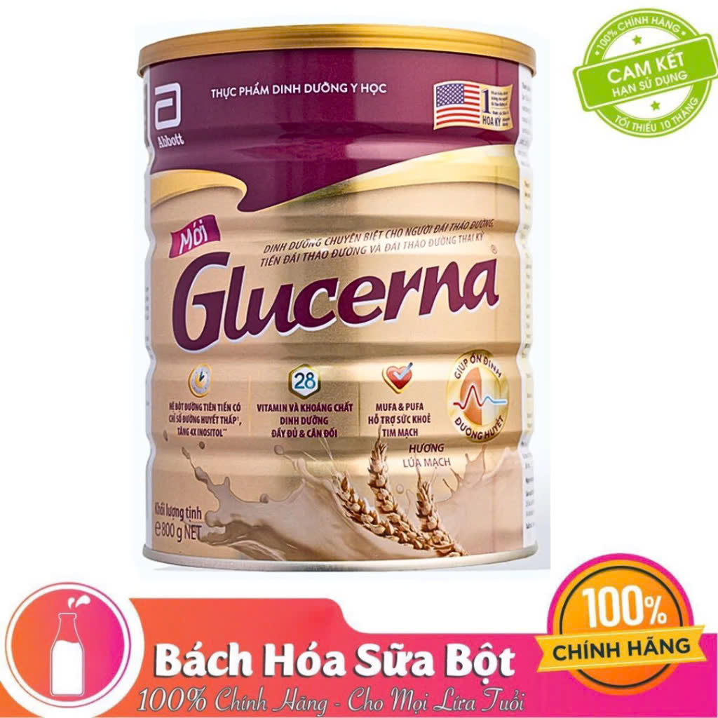 Sữa Bột Abbott Glucerna Lúa Mạch 800g