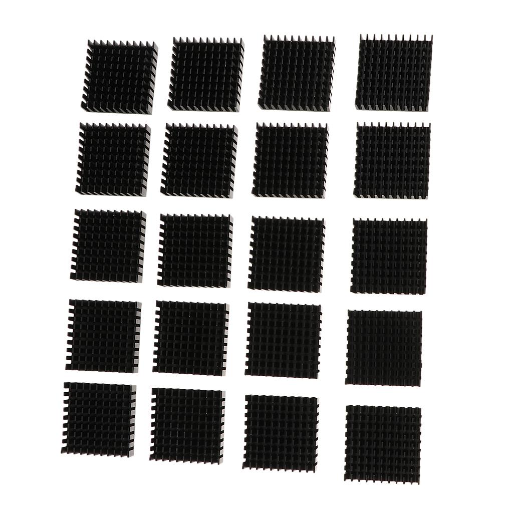 20 Pieces of Aluminum Heatsink Cooling Fin Radiator 35*10*35mm for IC Led Chip 5W-10W