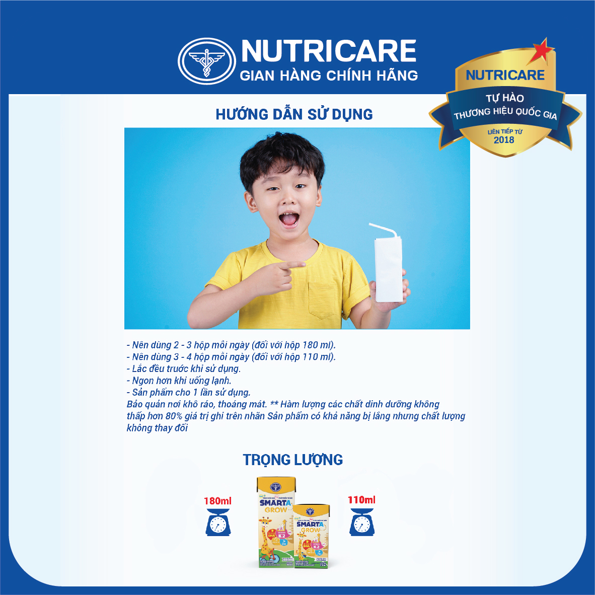 Sữa nước Nutricare Smarta Grow vị dâu