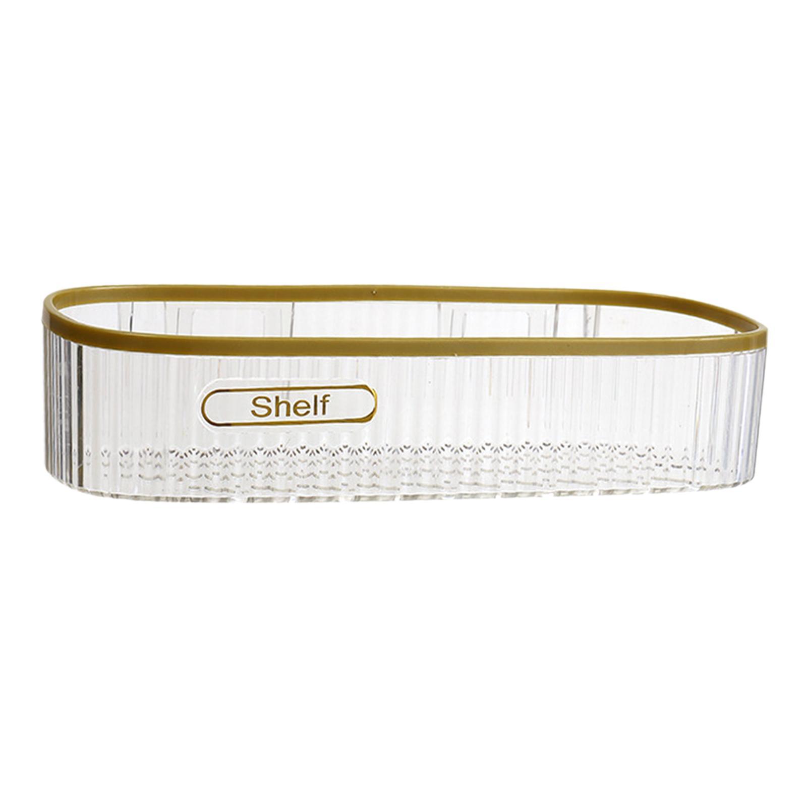 Wall Mount Shower Caddy Basket Shelf Cosmetic Organizer Floating Shelf for