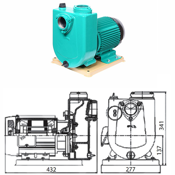 Máy bơm nước lưu lượng lớn Wilo PU1500E (1500W)