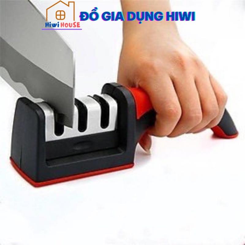 Dụng cụ mài dao kéo 3 cấp độ cầm tay sắc bén tiện lợi