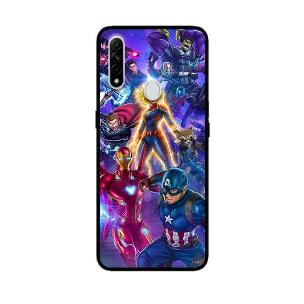 Ốp Lưng in cho Oppo A31 Mẫu Biệt Đội Anh Hùng̣ - Hàng Chính Hãng