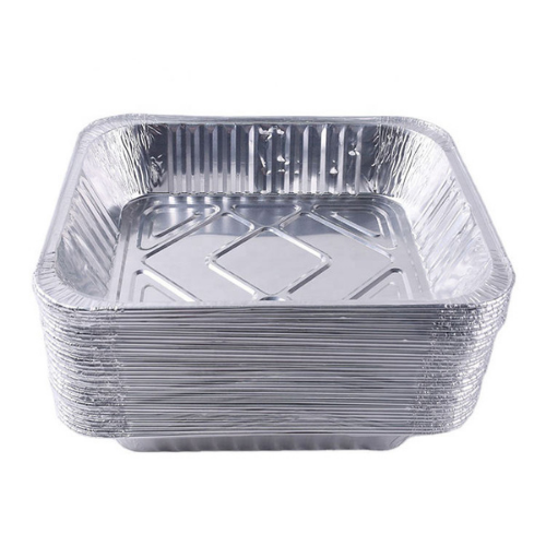 Combo 100 - 200 Khay Nhôm, Khay Giấy Bạc 1 Ngăn 600ml Có Nắp, Đựng Thực Phẩm, Đồ Nướng,Tiện Lợi - Egreen Dùng 1 Lần