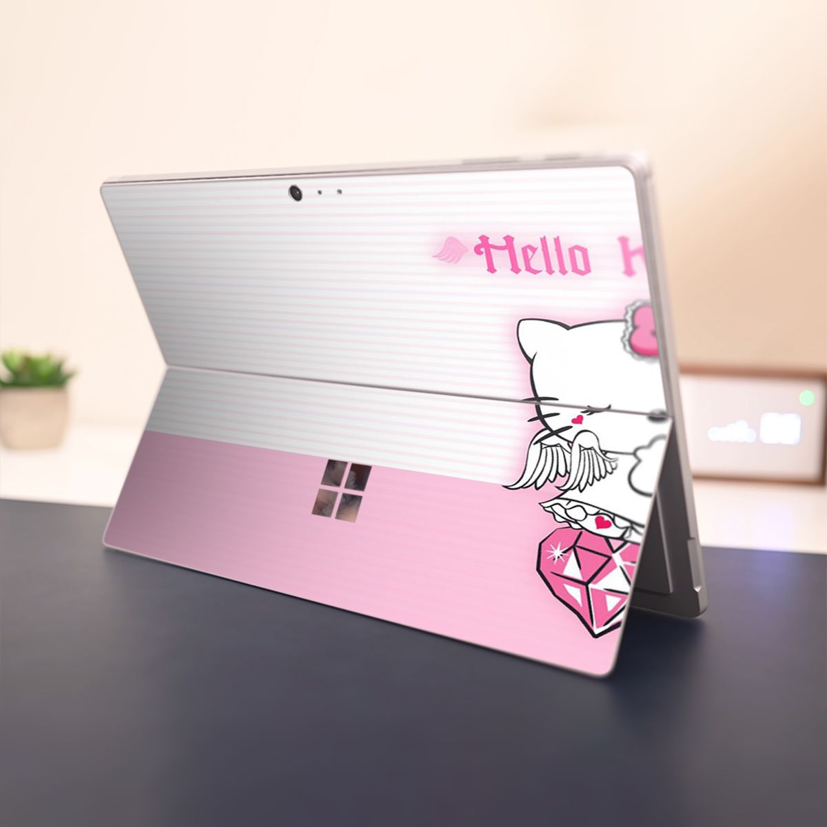 Skin dán hình Hello Kitty cho Surface Go, Pro 2, Pro 3, Pro 4, Pro 5, Pro 6, Pro 7, Pro X