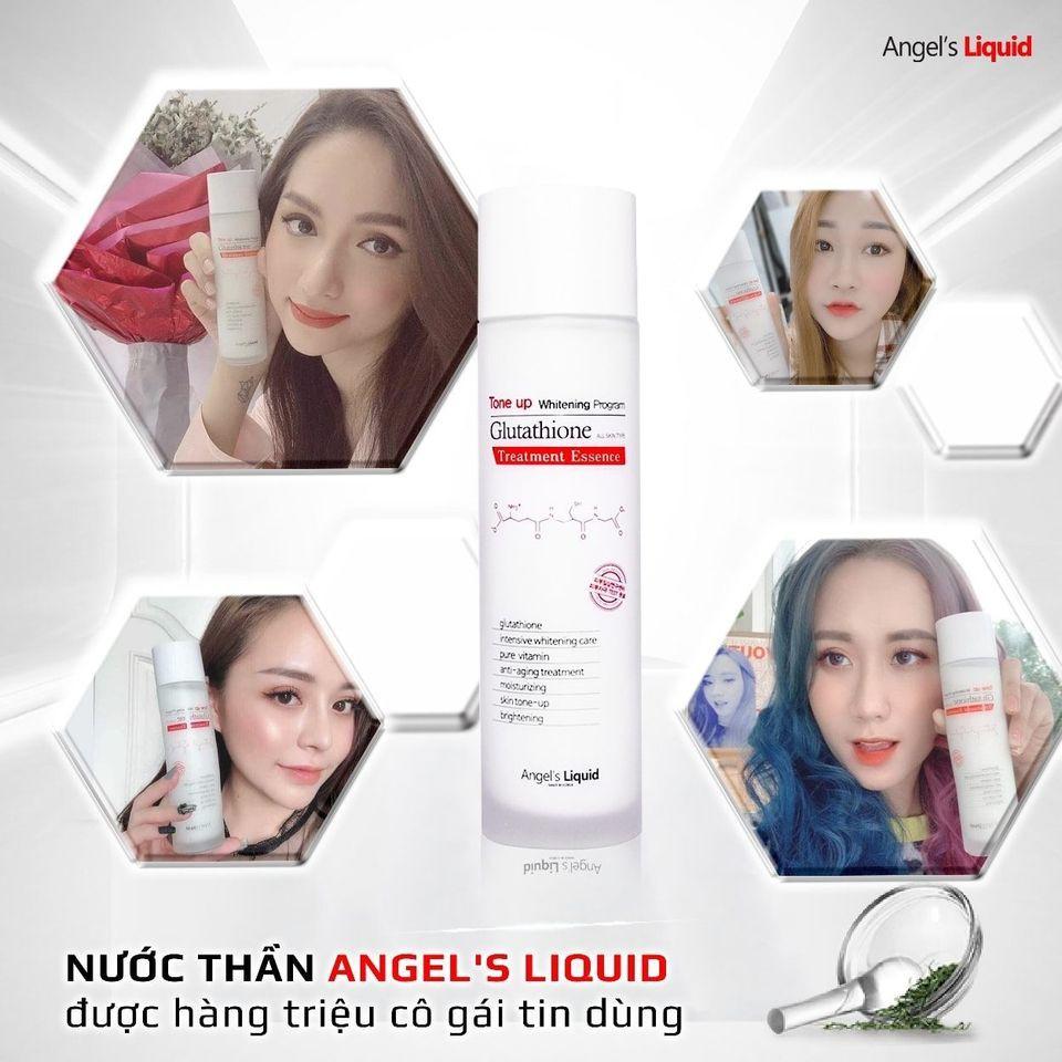 Combo Truyền Trắng , Mờ Nám , Cấp Ẩm , Mờ Thâm Angel's Liquid Glutathione700 (Toner 150ml + Kem Plus Niacinamide 50ml)