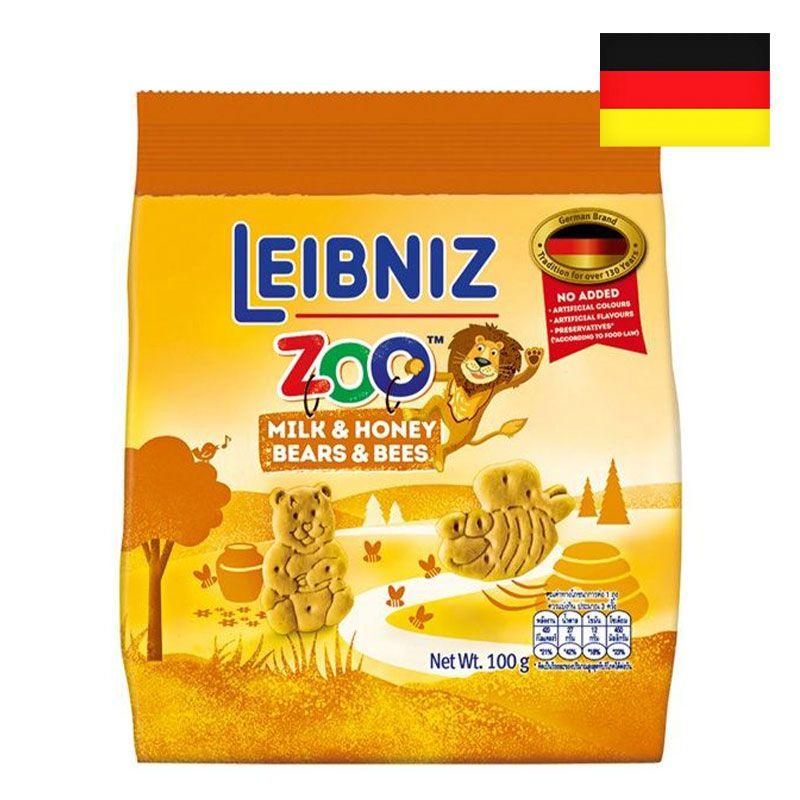 Bánh Quy Bahlsen Sữa Mật Ong Hình Gấu Zoo Leibniz 100G-4017100107412