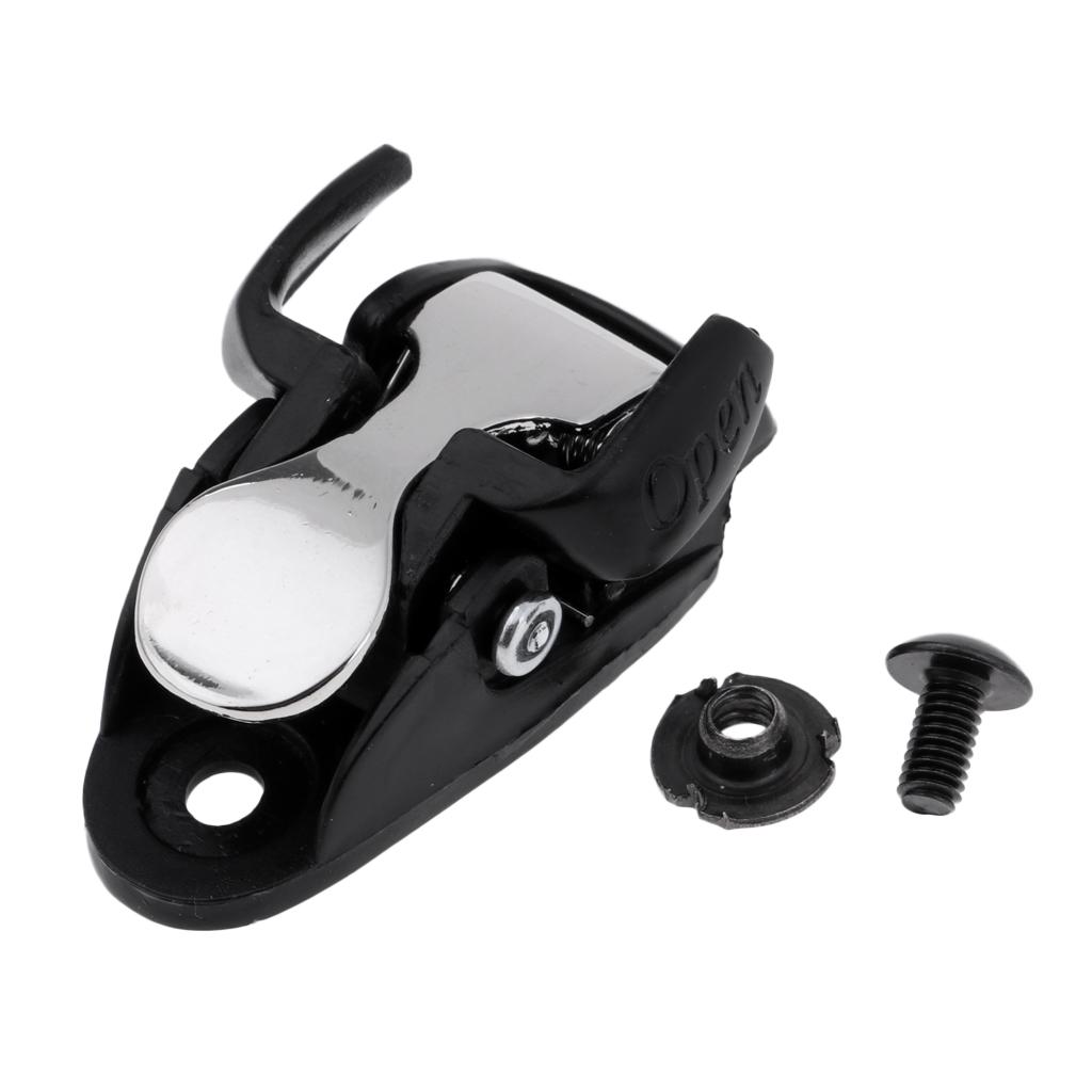 2xInline Skating Spider Buckle Roller Skate Boot Clasp with Screw Nut Black