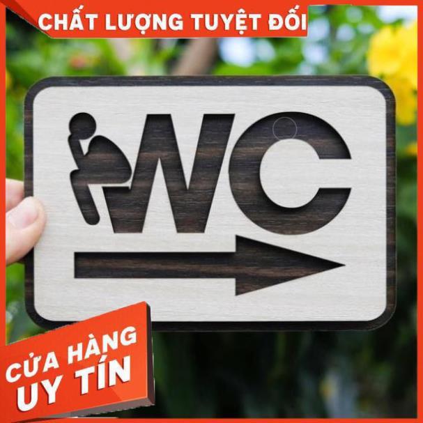 Bảng chỉ dẫn nhà vệ sinh WC nam nữ bằng Gỗ