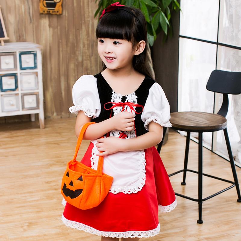 Năm 2021 Cô Bé Quàng Khăn Đỏ Trang Phục Hóa Trang Cho Trẻ Em Bé Gái Công Chúa Váy Halloween Carnival Fantasia Đảng Bé Gái Áo Lạ Mắt