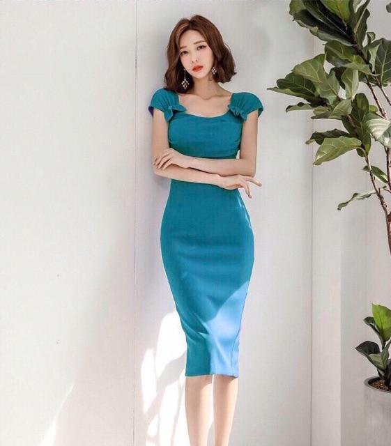 Đầm body nhún vai S.MLXL