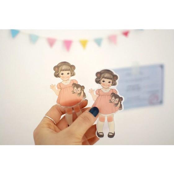 Bộ 6 Tấm Sticker Trang Trí Búp Bê Baby Doll