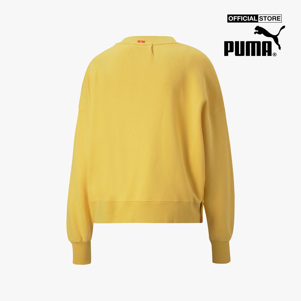 PUMA - Áo sweatshirt nữ cổ tròn tay dài Infuse 535647-40