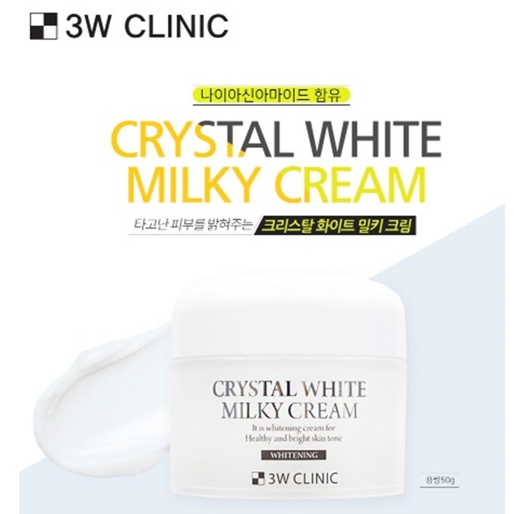 Kem Dưỡng Trắng 3W Clinic Crystal White Milky Cream 50g