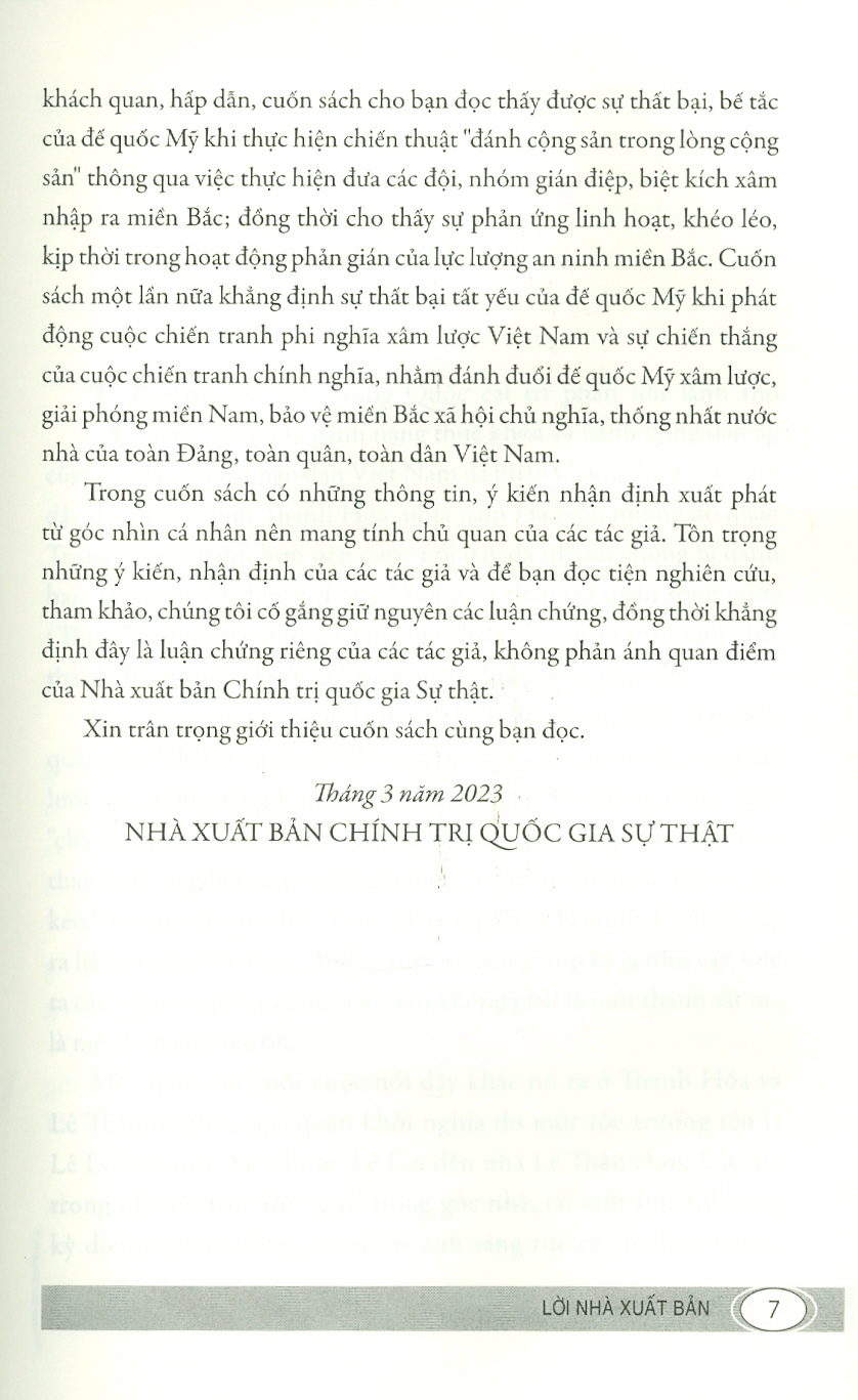 GIÁN ĐIỆP VÀ BIỆT KÍCH - Nước Mỹ đã thất bại như thế nào trong cuộc chiến tranh ở miền Bắc Việt Nam – Kenneth Conboy và Dale Andradé – Dương Văn Đoàn và Trần Ngọc Thạch dịch – NXB Chính trị quốc gia sự thật (Bìa mềm)