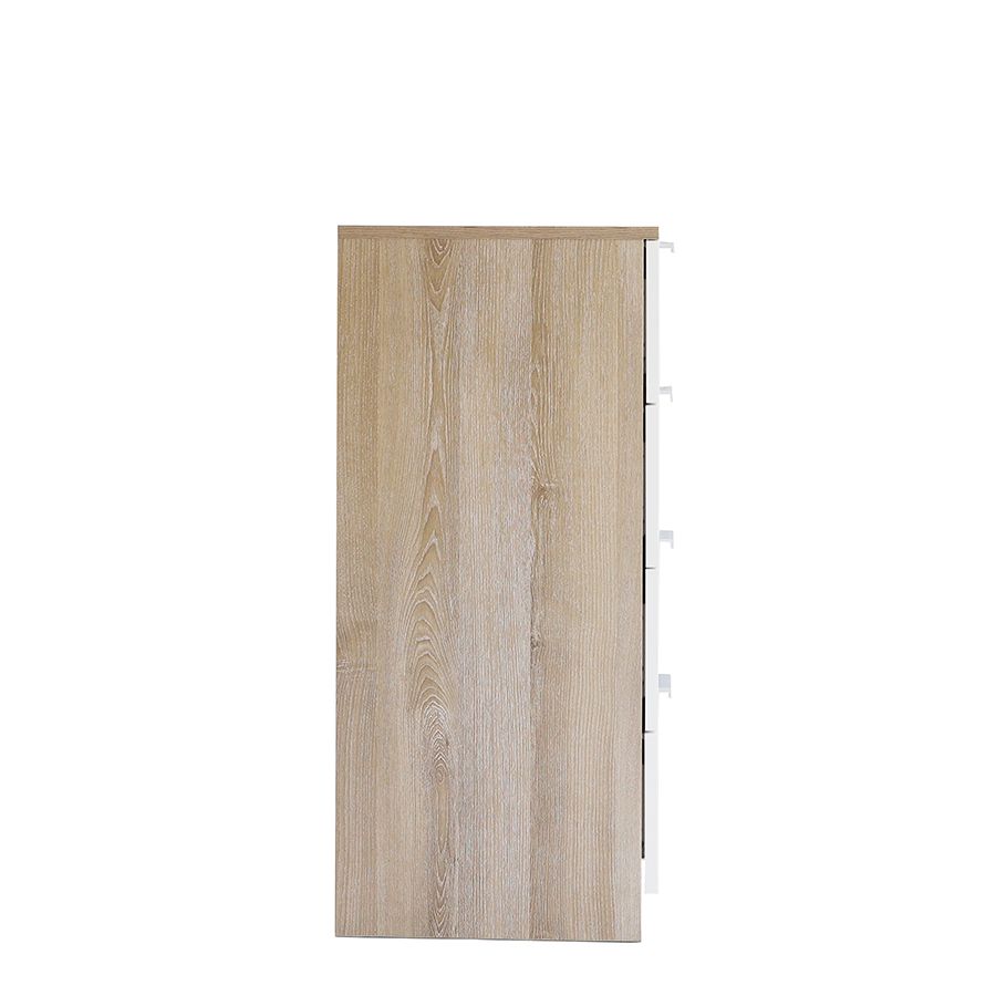 Tủ ngăn kéo 4 tầng H-MAX gỗ công nghiệp cao cấp bền chắc, cửa trắng kết hợp vân gỗ tự nhiên sang trọng | Index Living Mall - Phân phối độc quyền tại Việt Nam