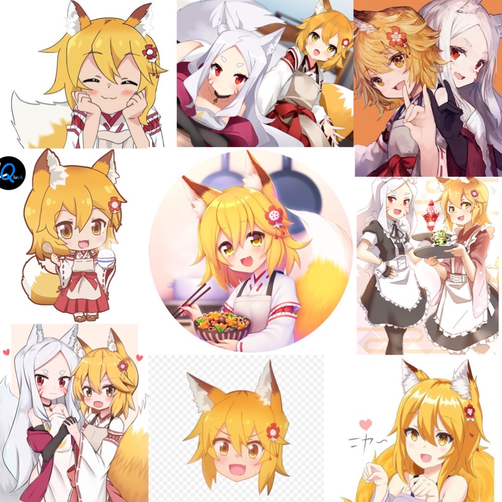 Ảnh Sticker Senko-san 30-60 cái ép lụa khác nhau/ hình dán senko-san