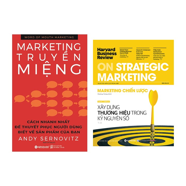 Combo Sách Về Marketing: Marketing Truyền Miệng + Harvard Business Review ON - Marketing Chiến Lược