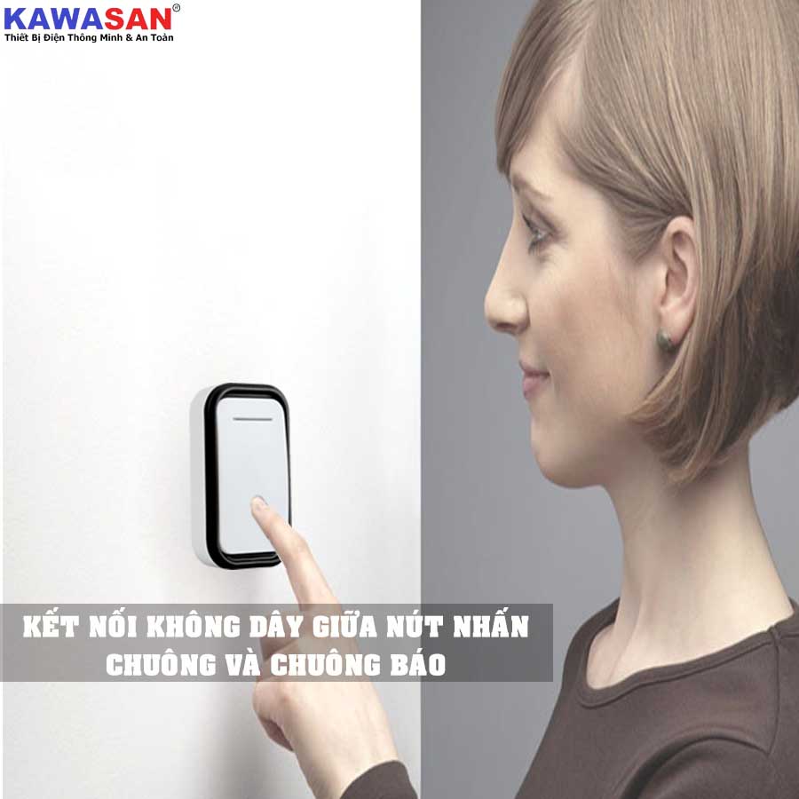 CHUÔNG CỬA KHÔNG DÂY DB658 THƯƠNG HIỆU KAWASAN