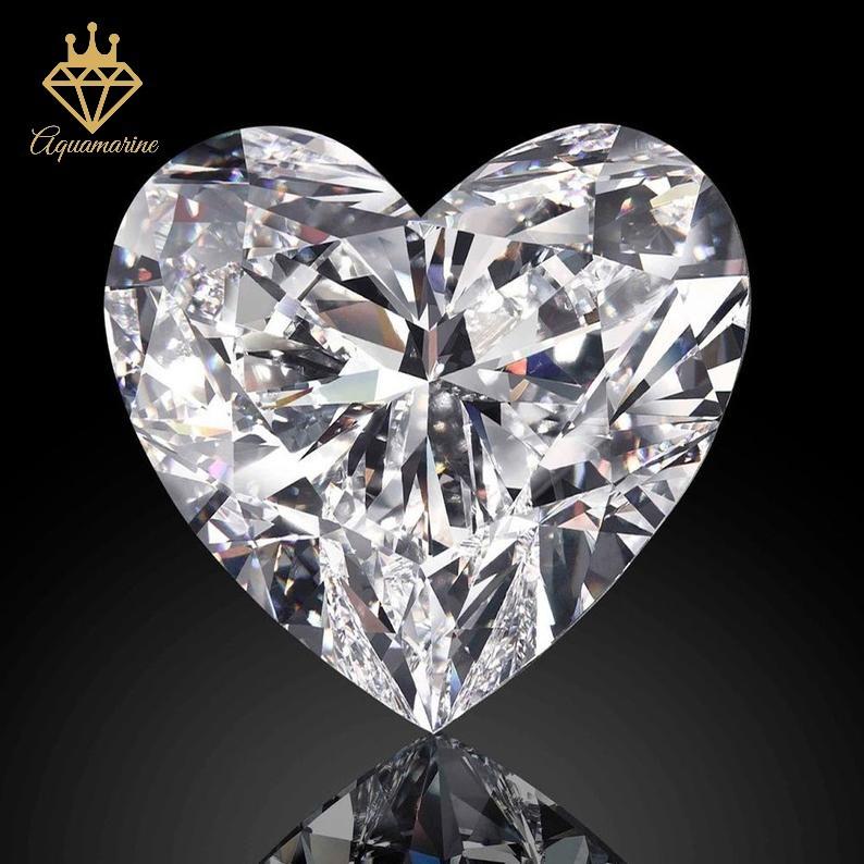 Kim cương nhân tạo Moissanite Heart