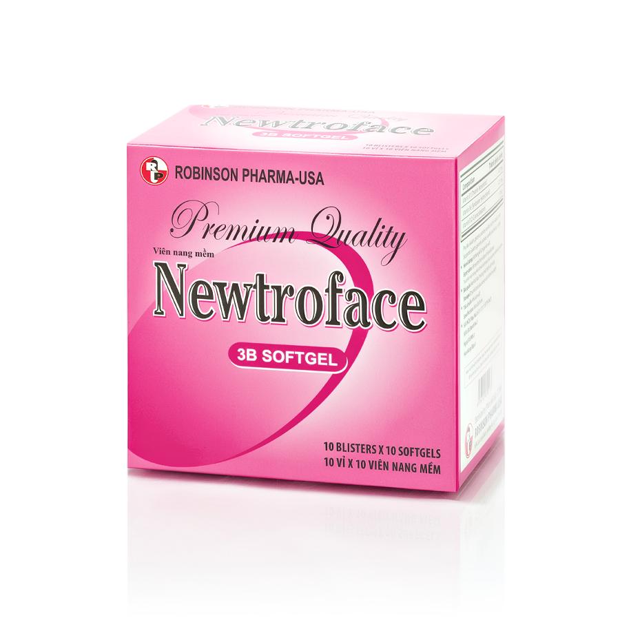 Viên uống TPCN NEWTROFACE viên nang mềm - Robinson Pharma usa - giúp nâng cao sức đề kháng,bổ sung vitamin B1,B6,B12 - hộp 100 viên