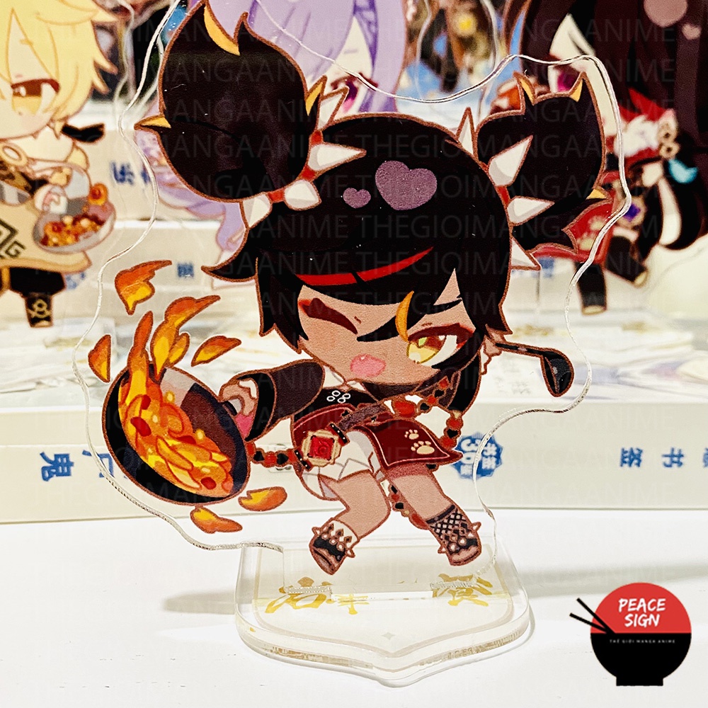 ( MINI - M2 ) Mô hình Standee GENSHIN IMPACT Sweets Paradise ver QUÁN ĂN game anime chibi mica trưng bày