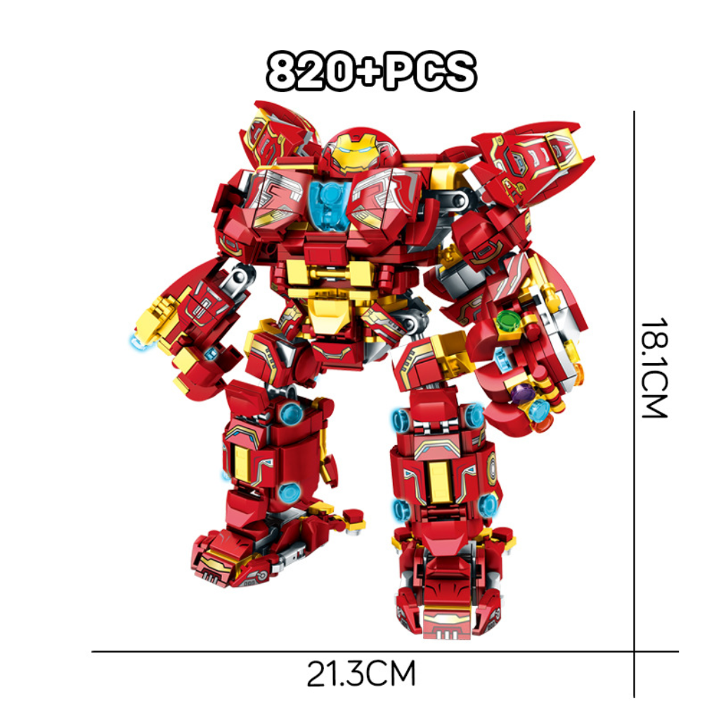 Bộ Đồ Chơi Lắp Ráp Xếp Hình Mô Hình Người Sắt, robot