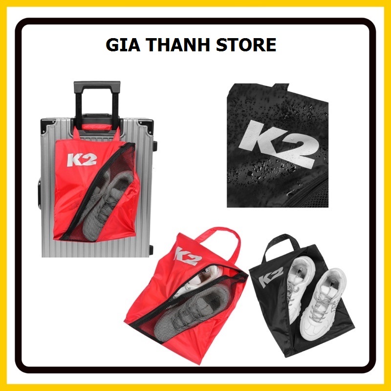 Túi đựng giày dép thể thao K2 - Túi đựng giày đá banh , du lịch , tập gym - Chống bụi , nước có tay cầm / Kích thước túi 38x28 cm