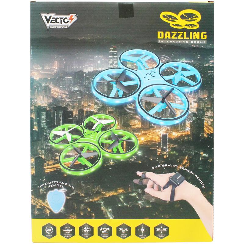 Đồ Chơi Drone Dazzling Điều Khiển Bằng Đồng Hồ - Vecto VT010B/BL