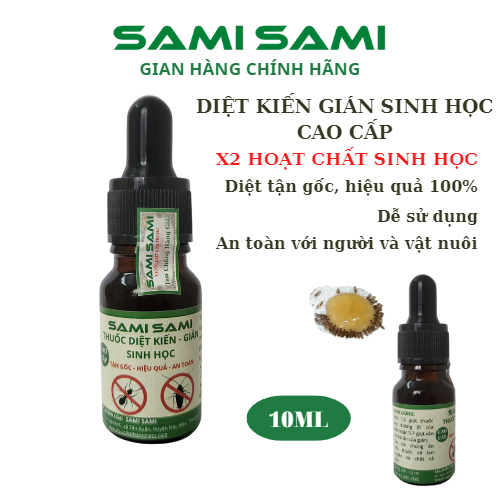 Thuốc diệt kiến gián sinh học SAMI SAMI cao cấp thế hệ mới, diệt kiến gián tận gốc mạnh hơn gấp đôi hoạt chất sinh học