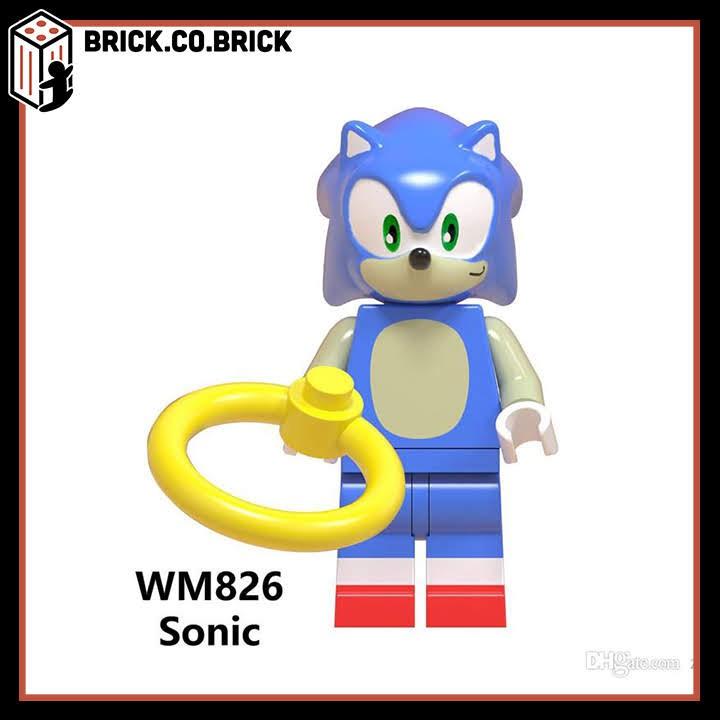 Nhân vật Lắp ráp minifig Nhân vật Tuổi thơ Nhím Sonic Siêu Tốc độ đủ màu WM6043 - WM-828