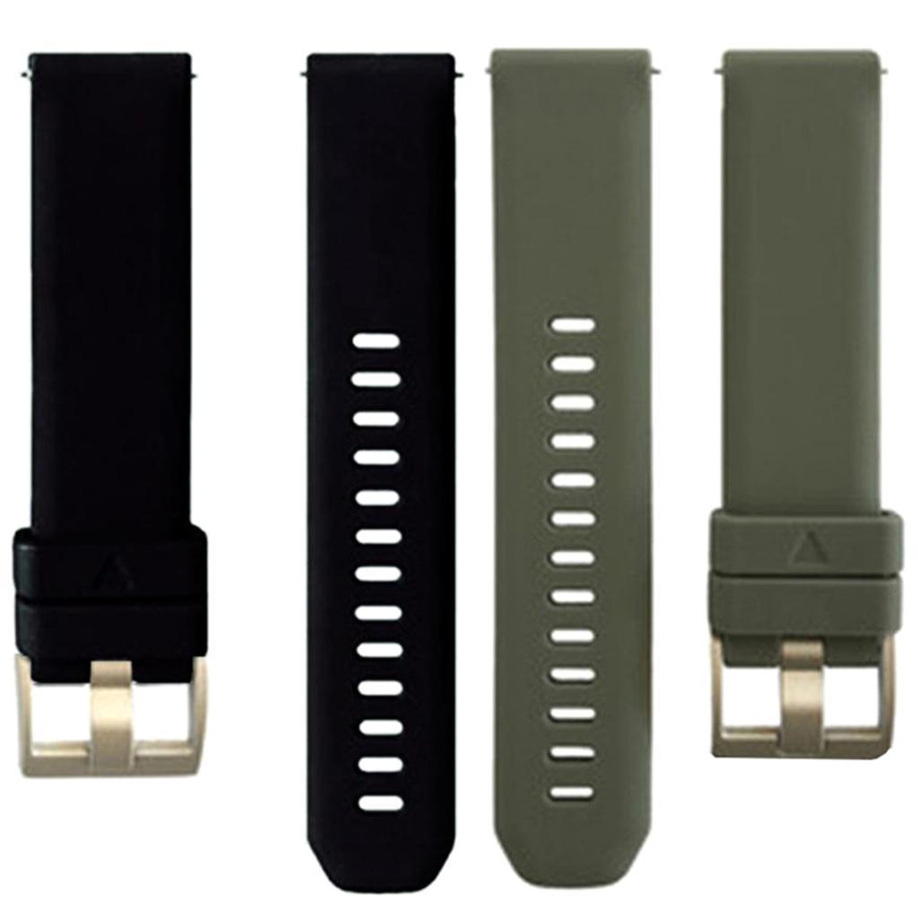 2Pcs Sports Silicone Replacement Bracelet Strap Bands, Quick Release Strap