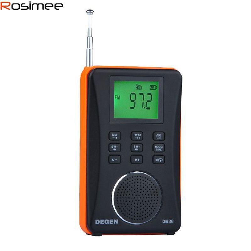 ĐÀI RADIO AM/FM/SW NGHE NHẠC MP3 CAO CẤP DEGEN DE26 HÀNG NHẬP KHẨU